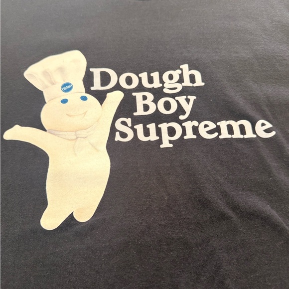 NEWBundle: 1 Dough Boy and 1 Trademark Supreme Navy T-Shirts. Adult Small - Picture 5 of 8